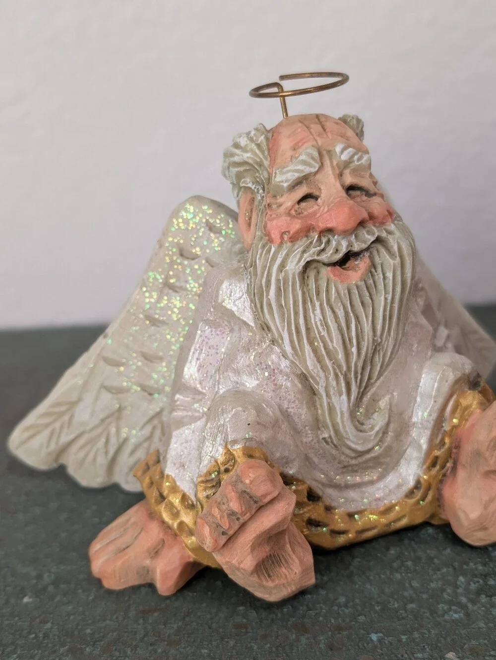 David Frykman Portfolio ALL THAT GLITTERS DF3223 Old Man Angel Halo Retired 1996
